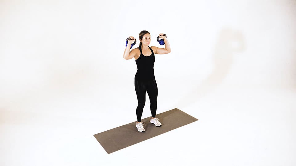 Kettlebell Push Press Demonstration