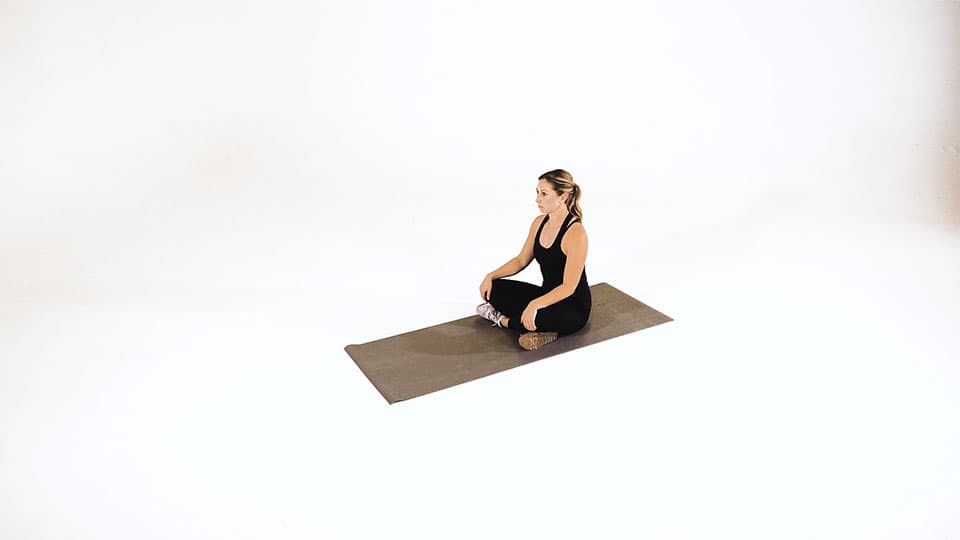 Cross-Legged Forward Fold Demonstration