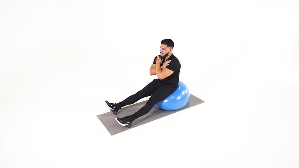 Stability Ball Hamstring Stretch Demonstration