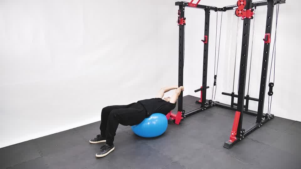 Stability Ball Reverse Crunch Demonstration