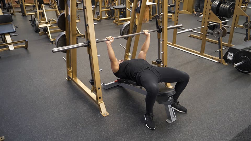 Smith Machine Decline Bench Press Demonstration