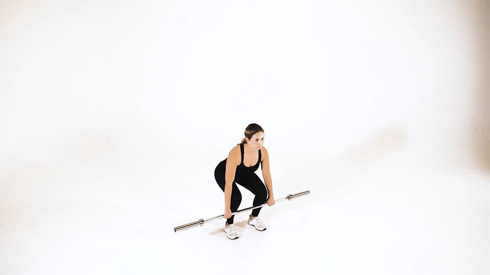Barbell Squat to Upright Row Demonstration