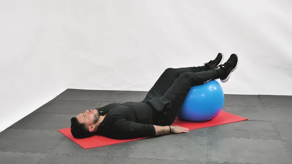 Stability Ball Hip Roll Demonstration
