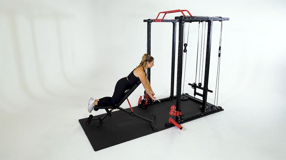 Cable Incline Bench Row Demonstration