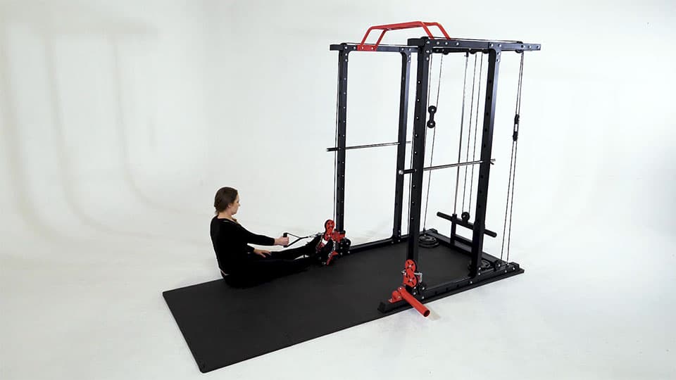 Cable One-Arm Seated Row Demonstration