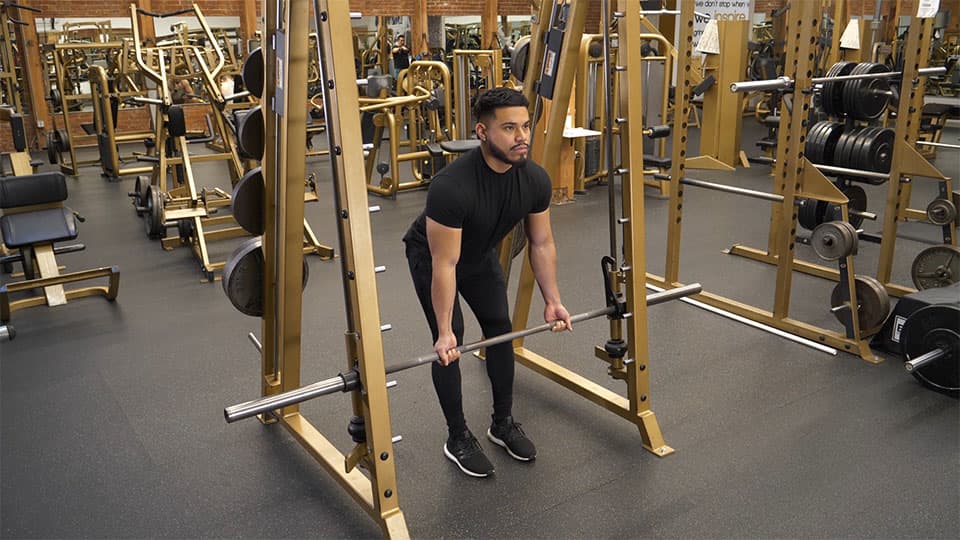 Smith Machine Bent-Over Row (Reverse Grip) Demonstration