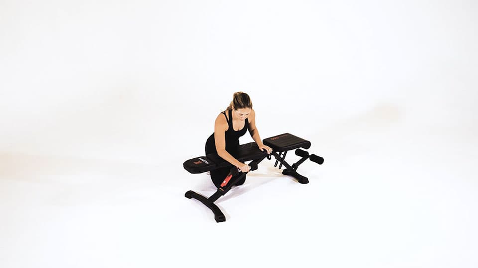 Dumbbell One-Arm Reverse Bench Wrist Curl Demonstration