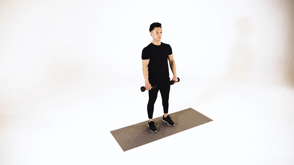 Dumbbell Alternating Reverse Curl Demonstration