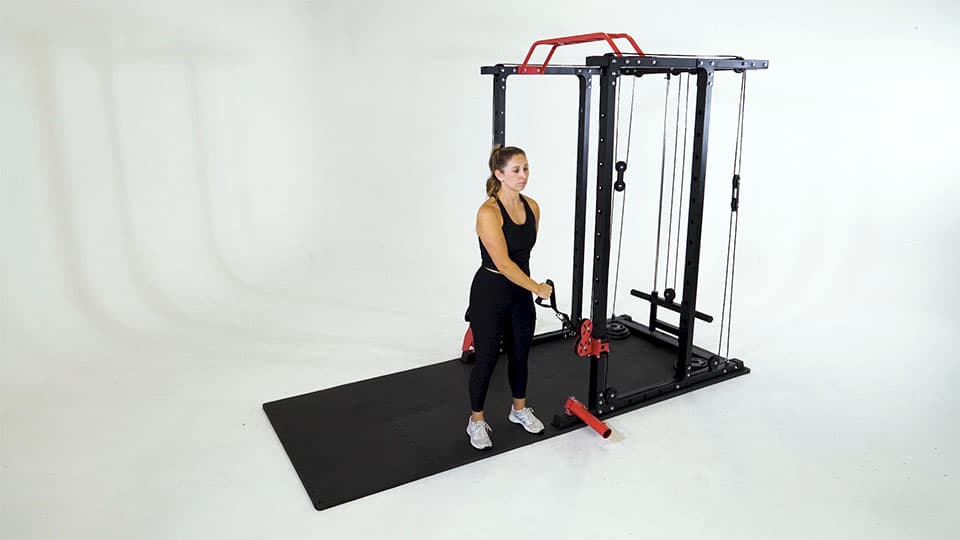 Cable One-Arm Lateral Raise Demonstration