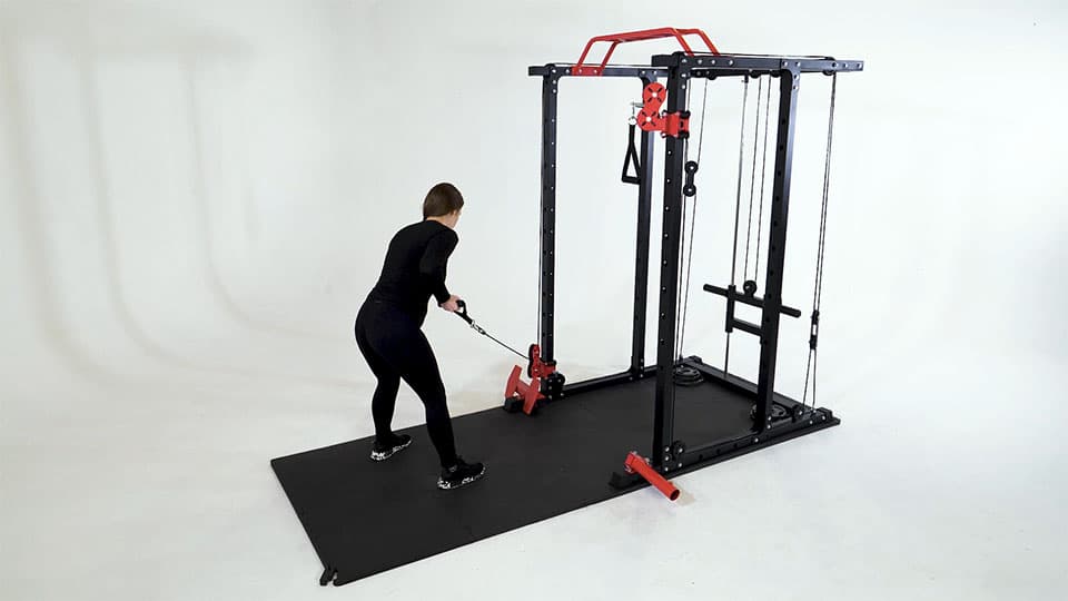 Cable One-Arm Tricep Kickback (Reverse Grip) Demonstration