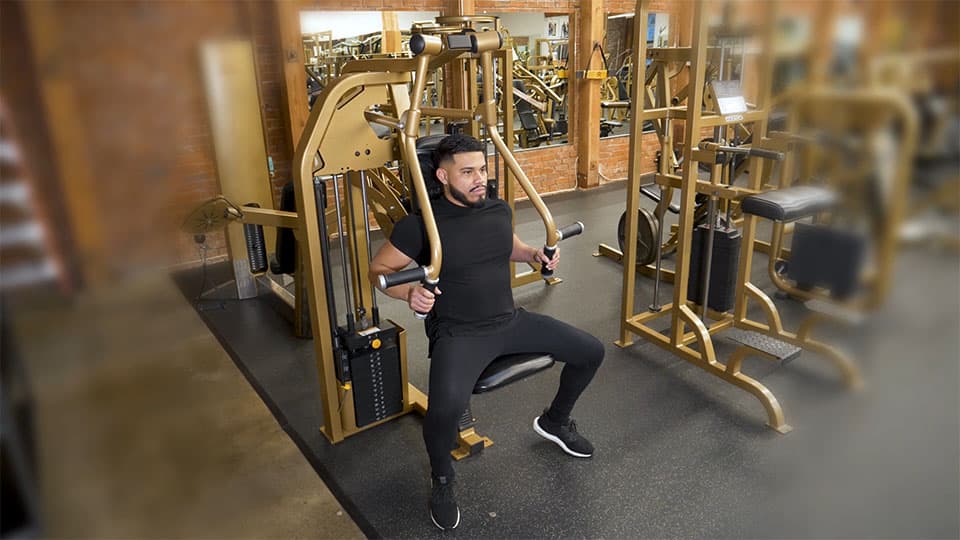 Machine Inner Chest Press Demonstration