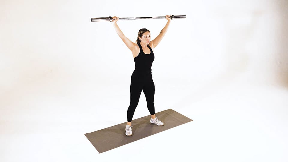 Barbell Overhead Squat Demonstration