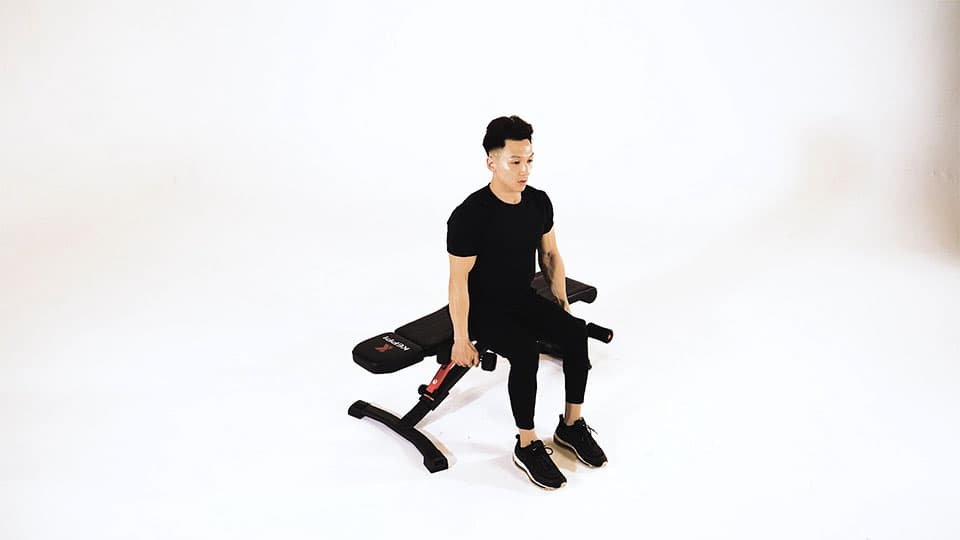 Dumbbell Seated Side Lateral Raise Demonstration