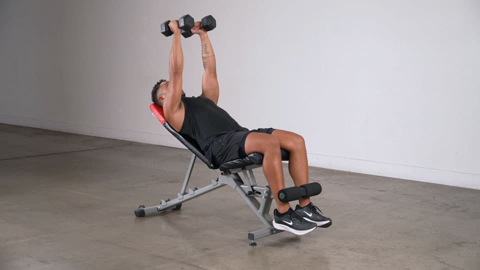 Dumbbell Incline Fly With A Twist Demonstration