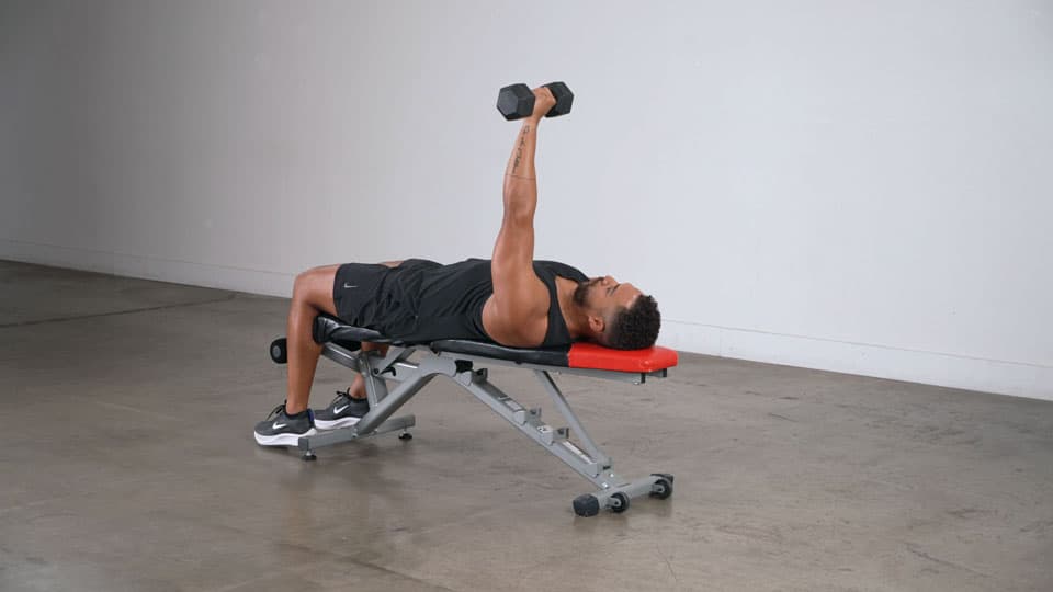 Dumbbell One-Arm Bench Press Demonstration