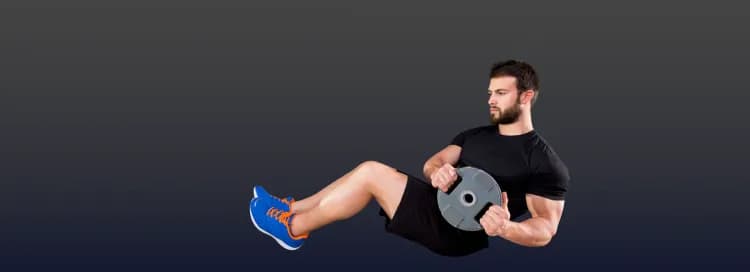 Iron abs floor workout banner