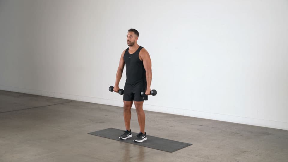 Dumbbell Cuban Press Demonstration