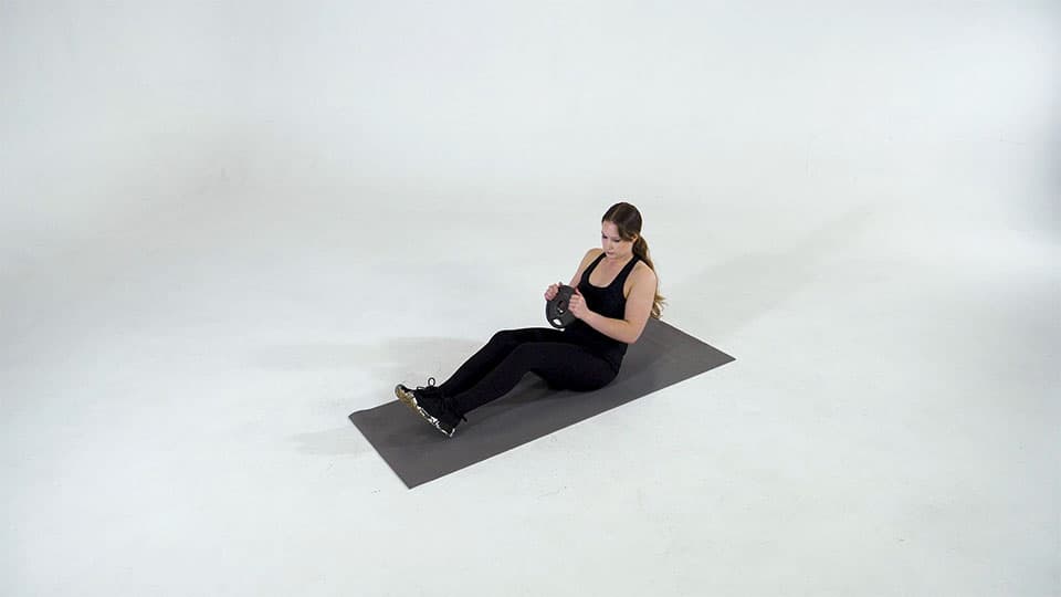Weight Plate Russian Twist Demonstration