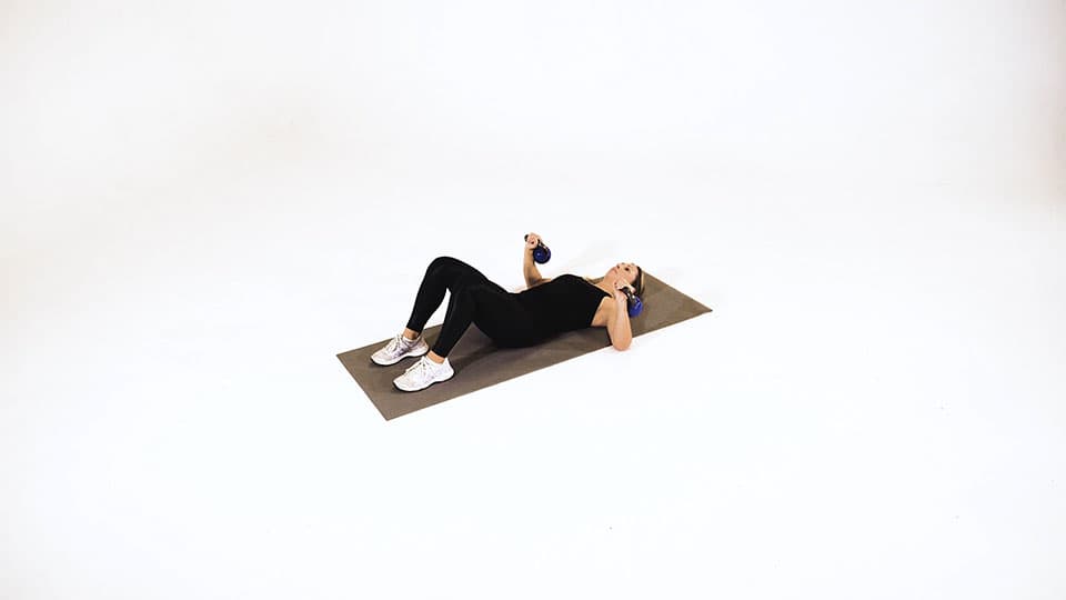 Kettlebell Alternating Floor Press Demonstration