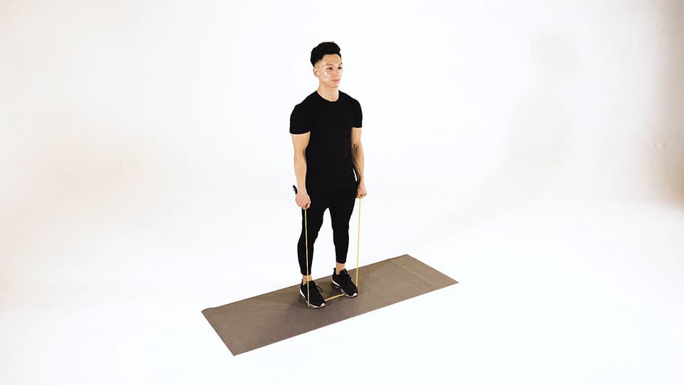Band Calf Raise Demonstration