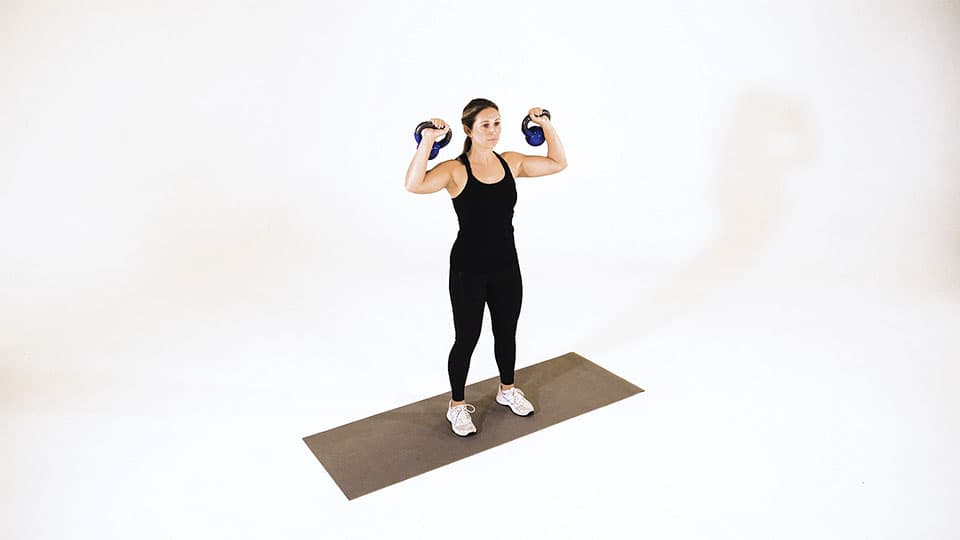 Kettlebell Alternating Shoulder Press Demonstration