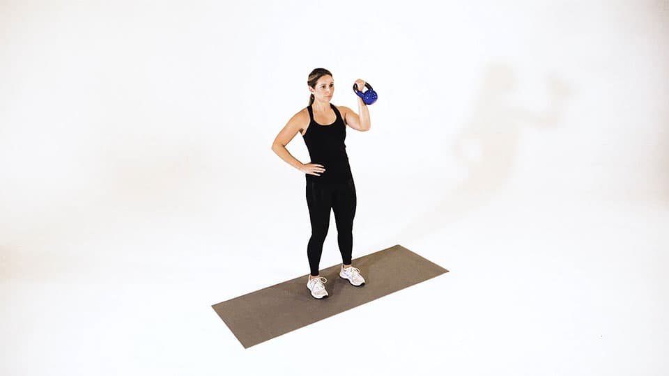 Kettlebell Arnold Press Demonstration