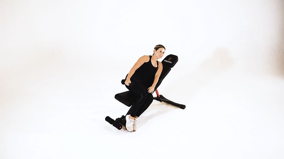 Dumbbell One-Arm Incline Lateral Raise Demonstration