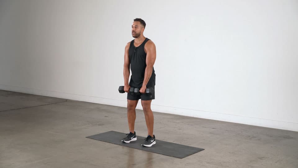 Dumbbell Upright Row Demonstration