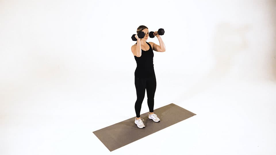 Dumbbell Hammer Shoulder Press Demonstration