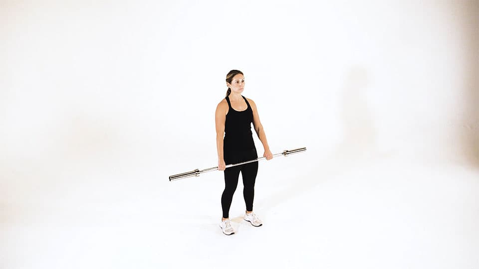 Barbell Clean Deadlift Demonstration