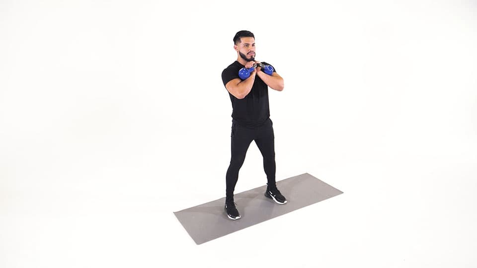 Kettlebell Front Squat Demonstration