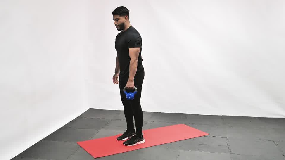 Kettlebell Single-Leg Deadlift Demonstration