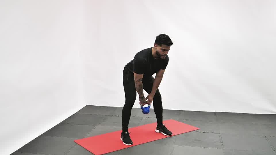 Kettlebell Open Palm Clean Demonstration