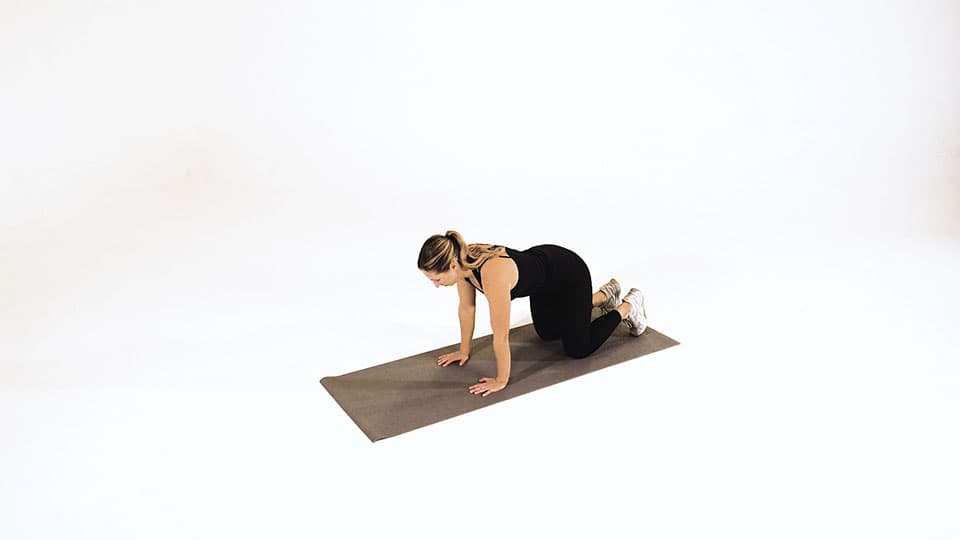 Extended Arm Child Pose Demonstration