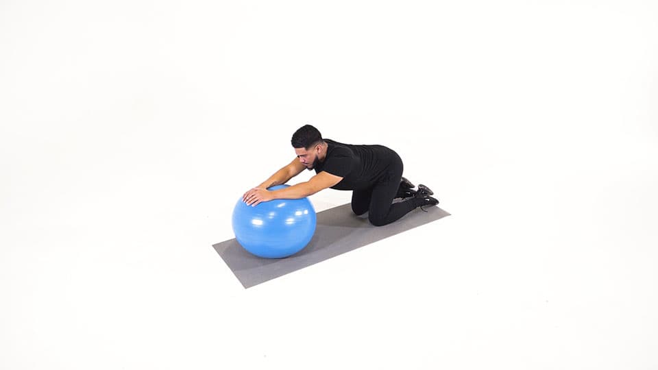 Child's Pose (Stability Ball) Demonstration