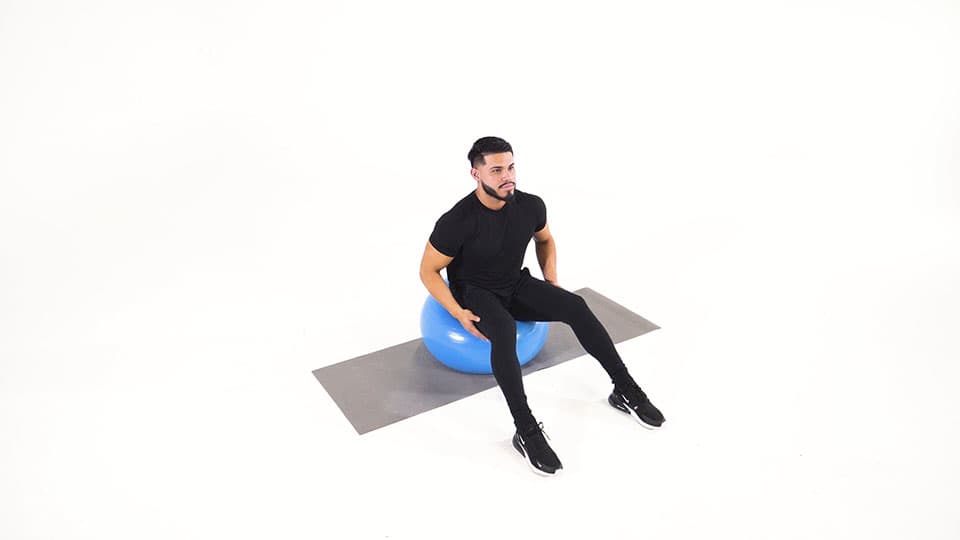Stability Ball Head Tilt Demonstration