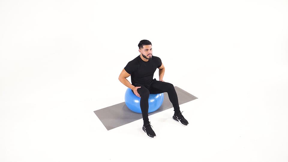 Stability Ball Neck Extension Demonstration
