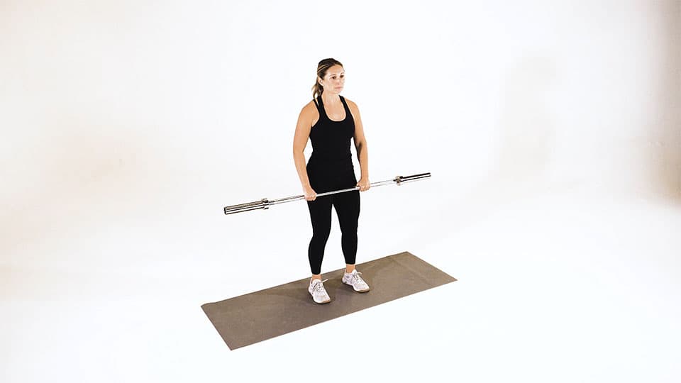 Barbell Front Raise Demonstration