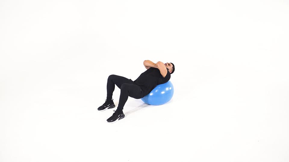 Stability Ball Crunch Demonstration