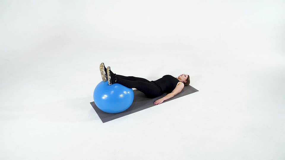 Stability Ball Bridge Demonstration