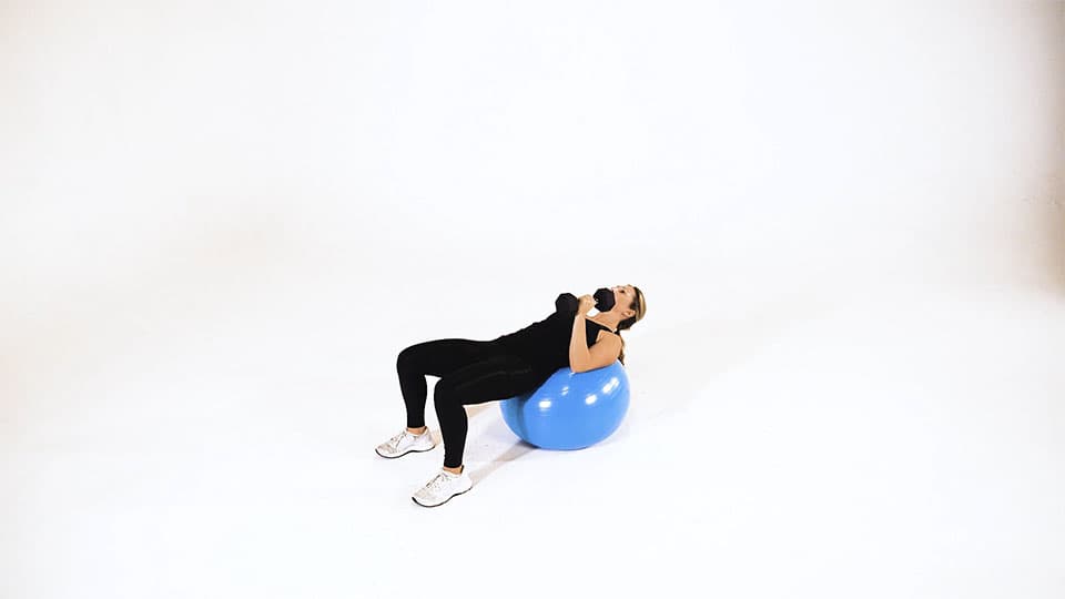 Dumbbell One-Arm French Press (Stability Ball) Demonstration