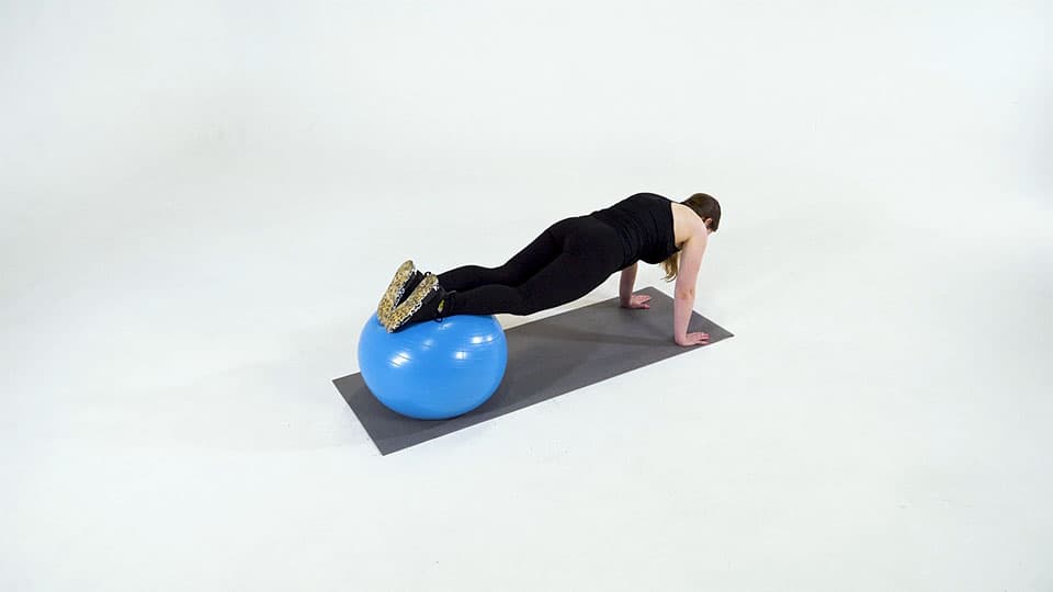 Stability Ball Single-Leg Hip Rotation Demonstration