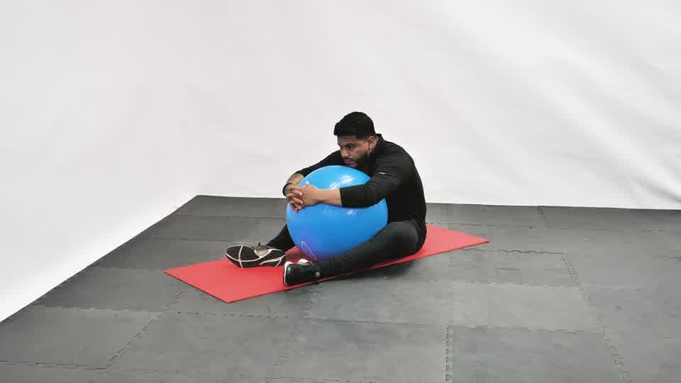Stability Ball Hug Demonstration
