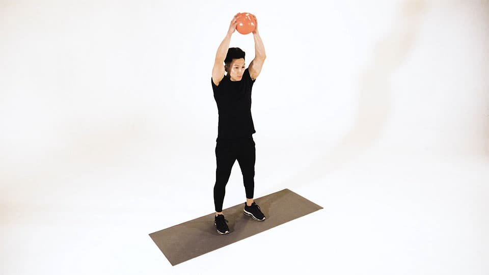 Medicine Ball Overhead Slam Demonstration