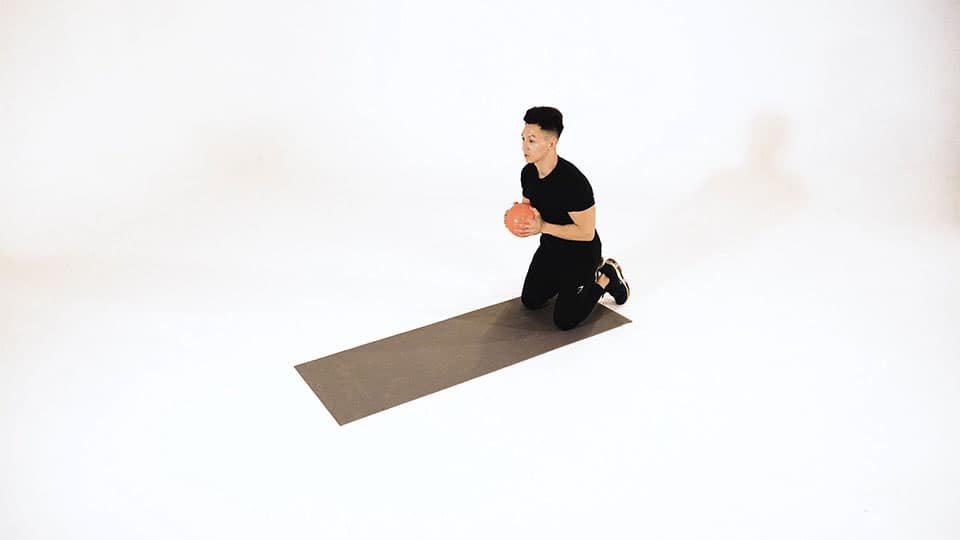 Medicine Ball Chest Push Demonstration