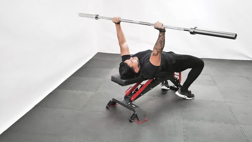 Barbell Neck Press Demonstration
