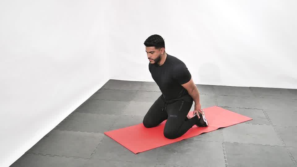 Kneeling Back Stretch Demonstration