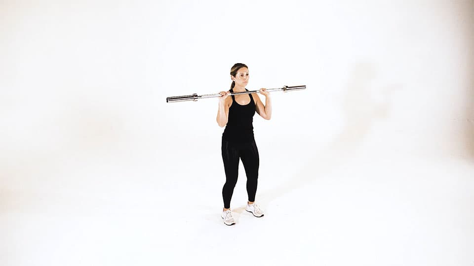Barbell Power Jerk Demonstration