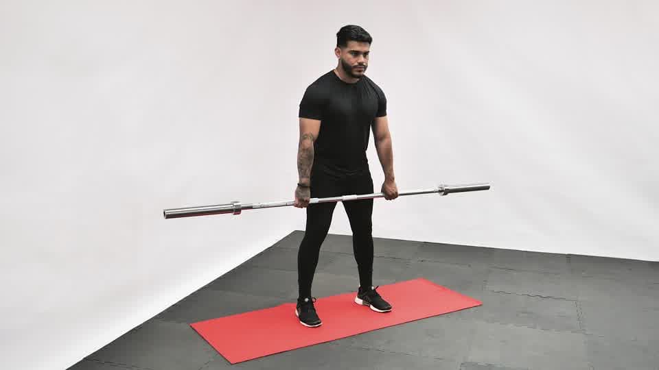 Barbell Split Clean Demonstration
