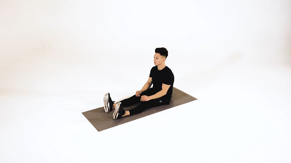 Band Seated Calf Stretch Demonstration